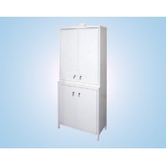 Шкаф для реактивов 800 ШРМ-М (4 дверцы - металл, фланец 100 мм)